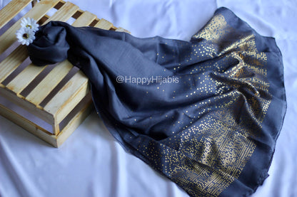 Gold-Foil Pyramids Hijabs