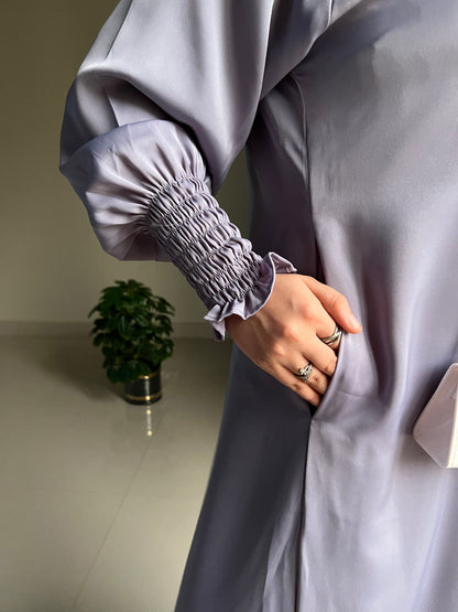 Dareen- Powder Blue Everyday staple abaya