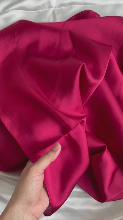 Satan Silk Hijabs- Maroon