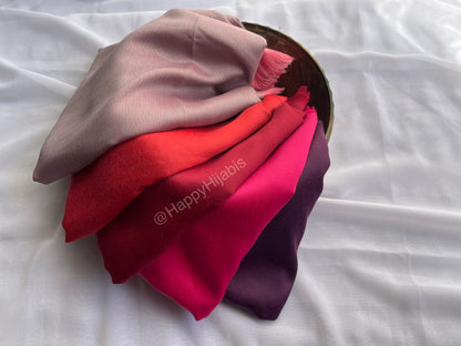 Double-Shaded Satan Silk Hijabs