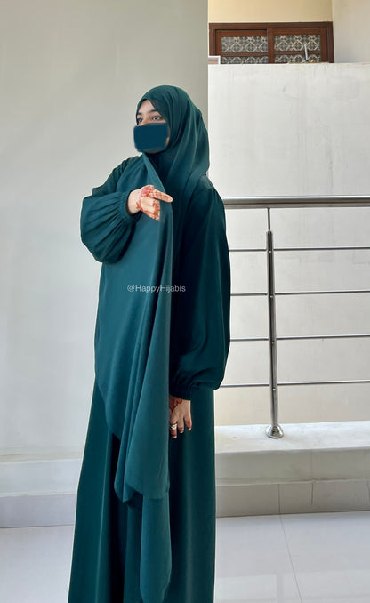 Everyday Staple Abaya- Bottle Green