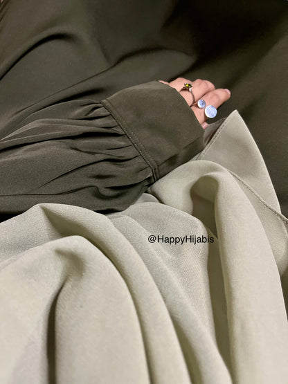 Everyday Staple Abaya- Army Green