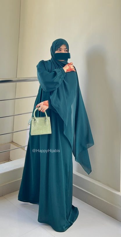 Everyday Staple Abaya- Bottle Green