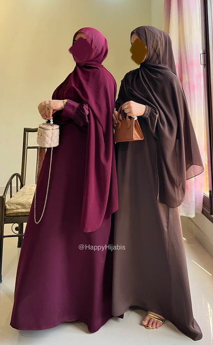 Everyday Staple Abaya- Choco