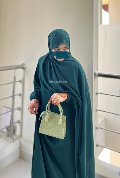 Everyday Staple Abaya- Bottle Green