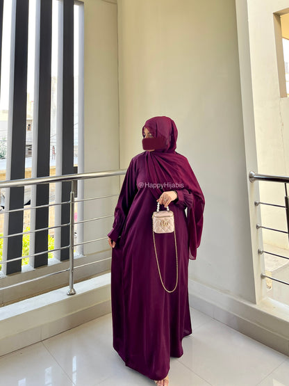 Everyday Staple Abaya- Mulberry