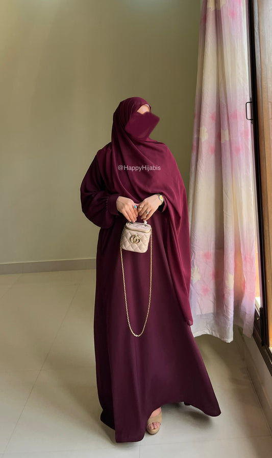 Everyday Staple Abaya- Mulberry