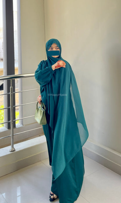 Everyday Staple Abaya- Bottle Green